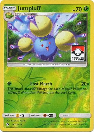 Jumpluff (14/214) (League Promo) [Sun & Moon: Lost Thunder] Pokemon Single Pokémon  | Multizone: Comics And Games