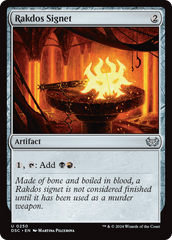 Rakdos Signet [Duskmourn: House of Horror Commander] MTG Single Magic: The Gathering  | Multizone: Comics And Games