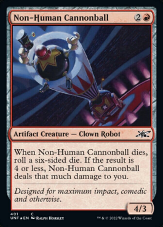 Non-Human Cannonball (Galaxy Foil) [Unfinity] MTG Single Magic: The Gathering  | Multizone: Comics And Games