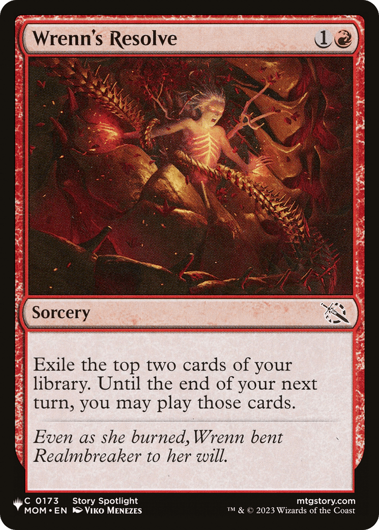 Wrenn's Resolve [The List] MTG Single Magic: The Gathering  | Multizone: Comics And Games