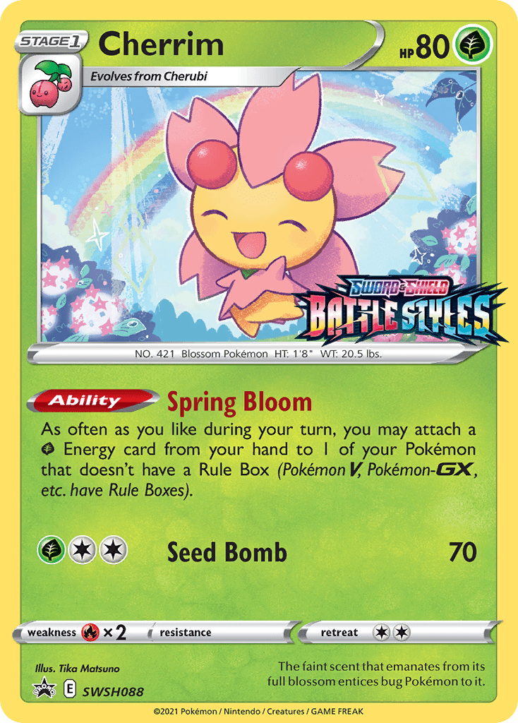 Cherrim (SWSH088) (Prerelease Promo) [Sword & Shield: Black Star Promos] Pokemon Single Pokémon  | Multizone: Comics And Games
