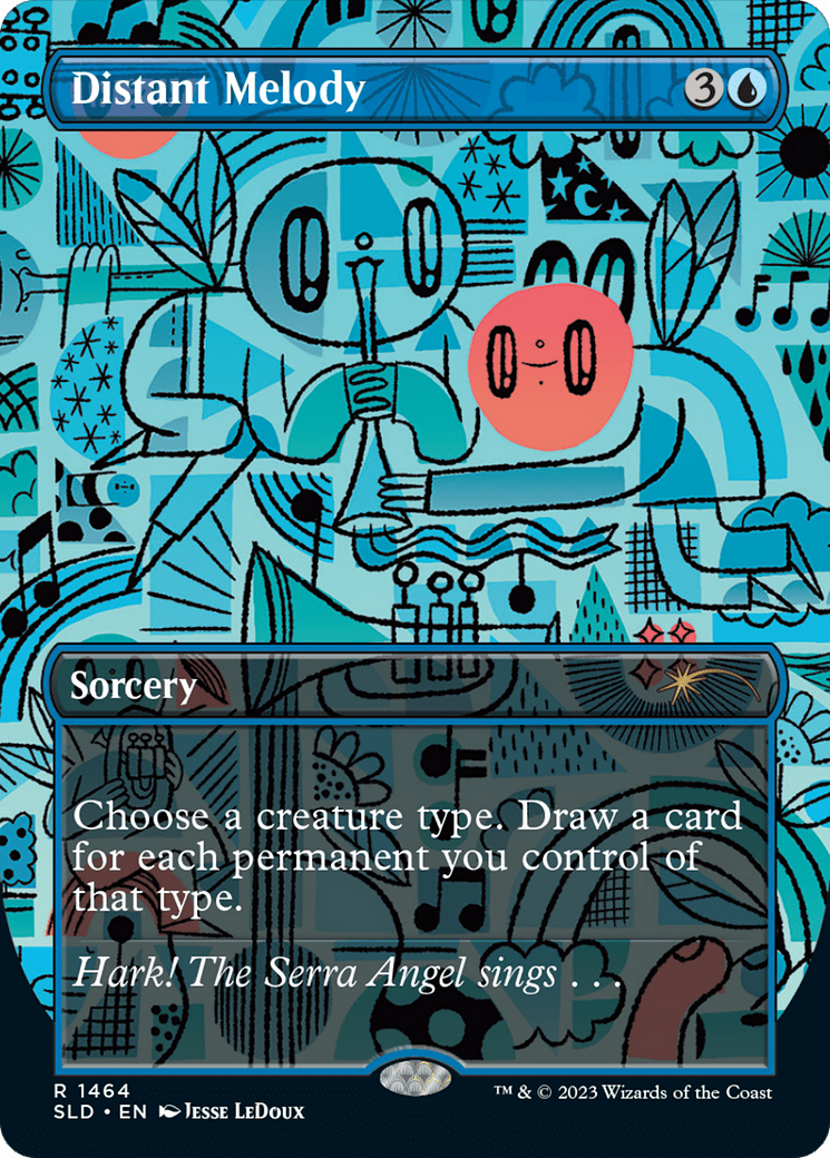 Distant Melody (Rainbow Foil) [Secret Lair Drop Series] MTG Single Magic: The Gathering  | Multizone: Comics And Games