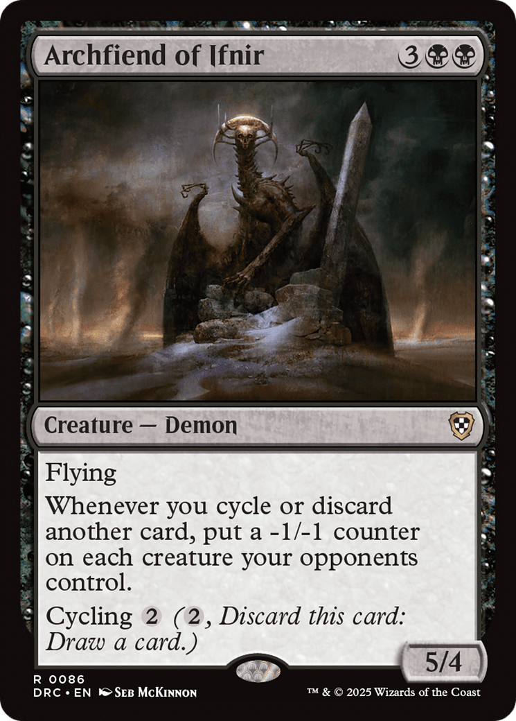 Archfiend of Ifnir [Aetherdrift Commander] MTG Single Magic: The Gathering  | Multizone: Comics And Games