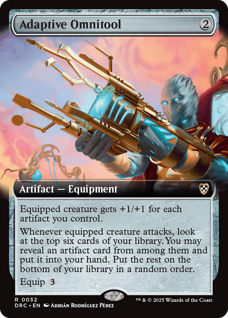 Adaptive Omnitool (Extended Art) [Aetherdrift Commander] MTG Single Magic: The Gathering  | Multizone: Comics And Games