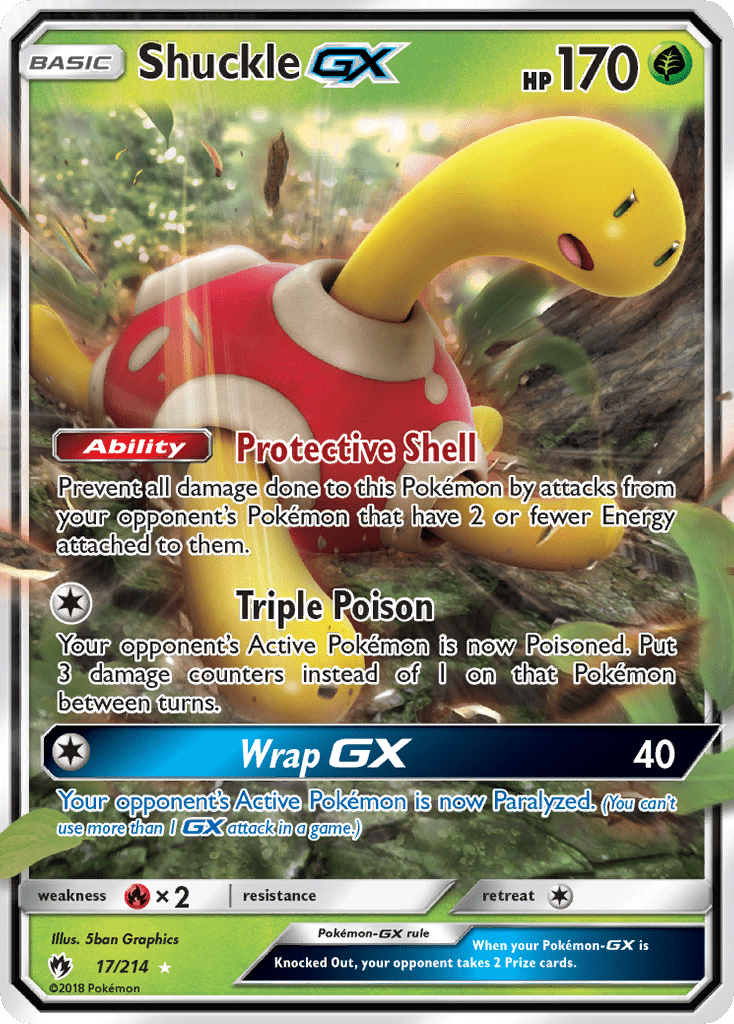 Shuckle GX (17/214) [Sun & Moon: Lost Thunder] Pokemon Single Pokémon  | Multizone: Comics And Games