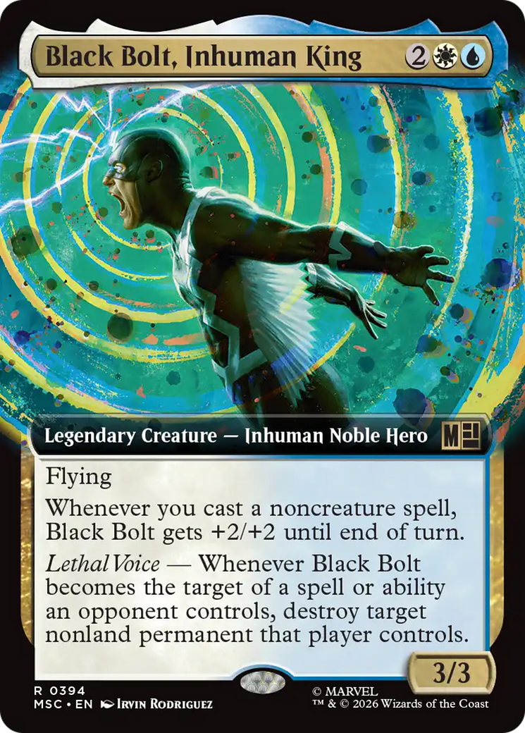 Black Bolt, Inhuman King (Extended Art) [Marvel Super Heroes Commander] | Multizone: Comics And Games
