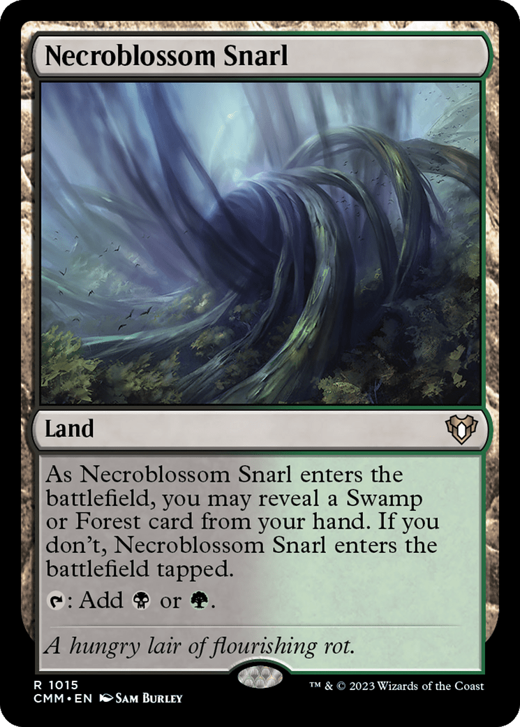 Necroblossom Snarl [Commander Masters] MTG Single Magic: The Gathering  | Multizone: Comics And Games