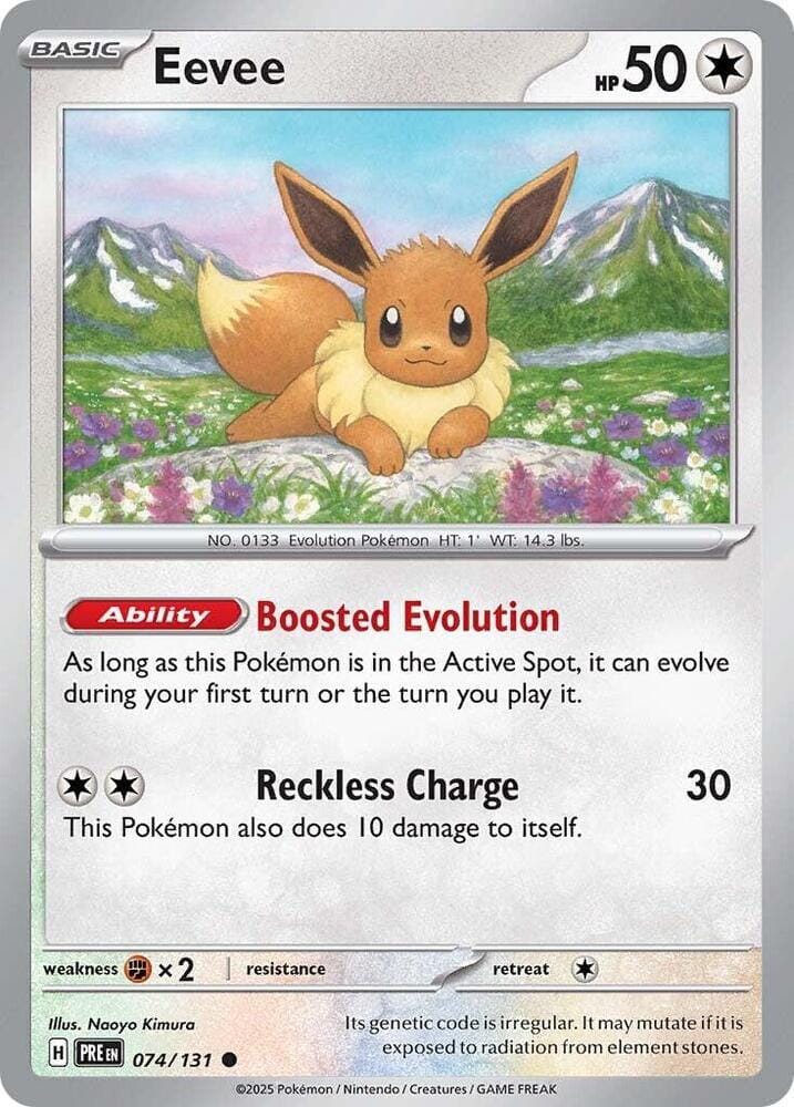 Eevee (074/131) [Scarlet & Violet: Prismatic Evolutions] Pokemon Single Pokémon  | Multizone: Comics And Games