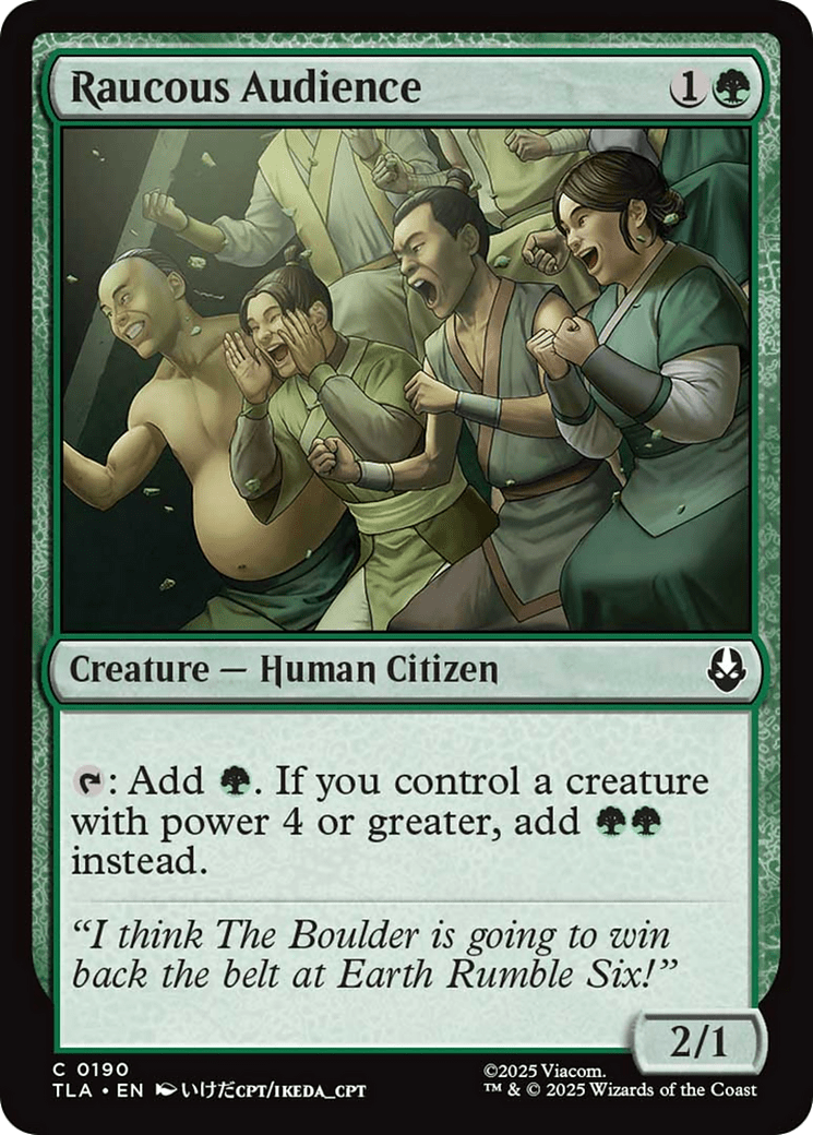 Raucous Audience [Avatar: The Last Airbender] MTG Single Magic: The Gathering  | Multizone: Comics And Games