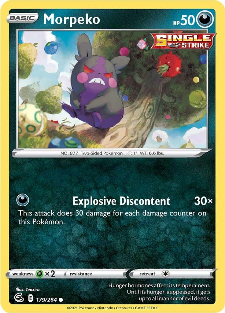 Morpeko (179/264) [Sword & Shield: Fusion Strike] Pokemon Single Pokémon  | Multizone: Comics And Games