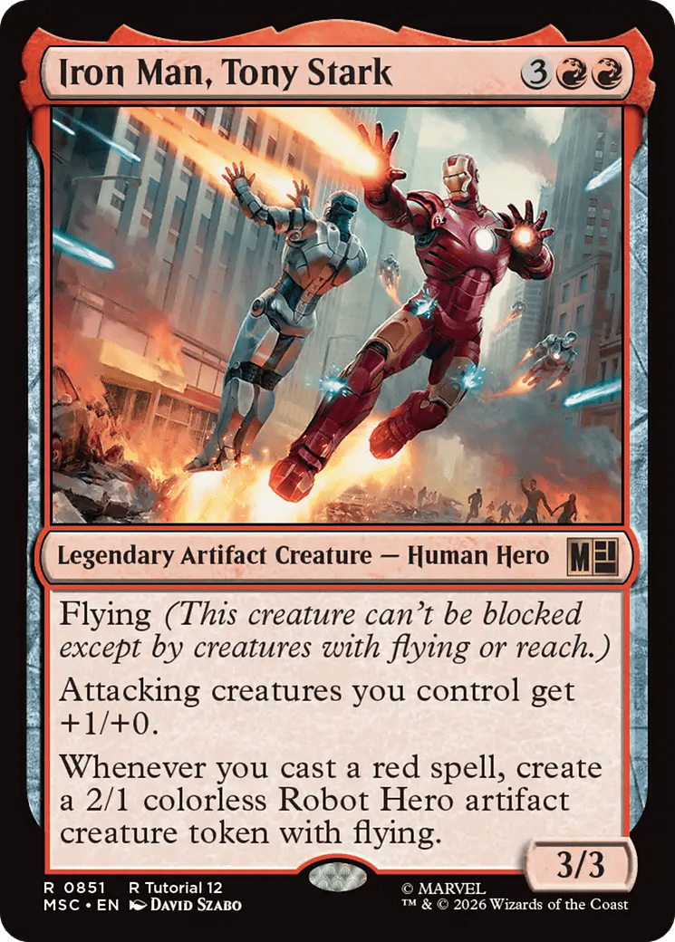 Iron Man, Tony Stark [Marvel Super Heroes Commander] MTG Single Magic: The Gathering  | Multizone: Comics And Games