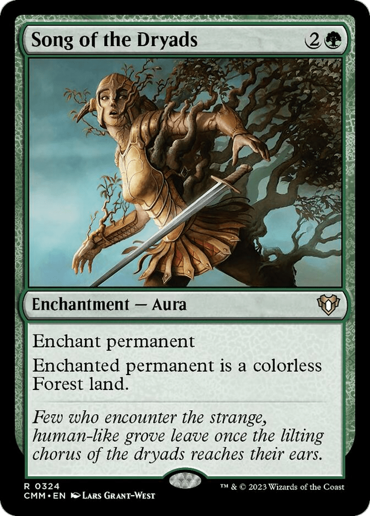 Song of the Dryads [Commander Masters] MTG Single Magic: The Gathering  | Multizone: Comics And Games