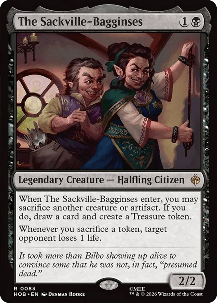 The Sackville-Bagginses (Extended Art) [The Hobbit] MTG Single Magic: The Gathering  | Multizone: Comics And Games