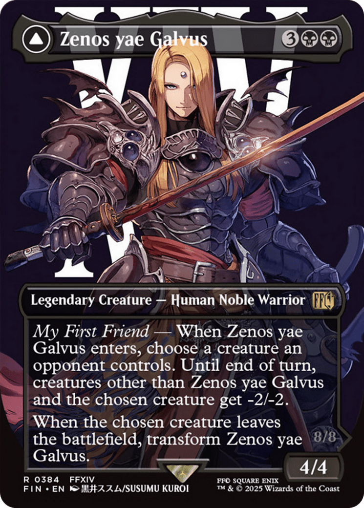 Zenos yae Galvus // Shinryu, Transcendent Rival (Borderless) [FINAL FANTASY] MTG Single Magic: The Gathering  | Multizone: Comics And Games