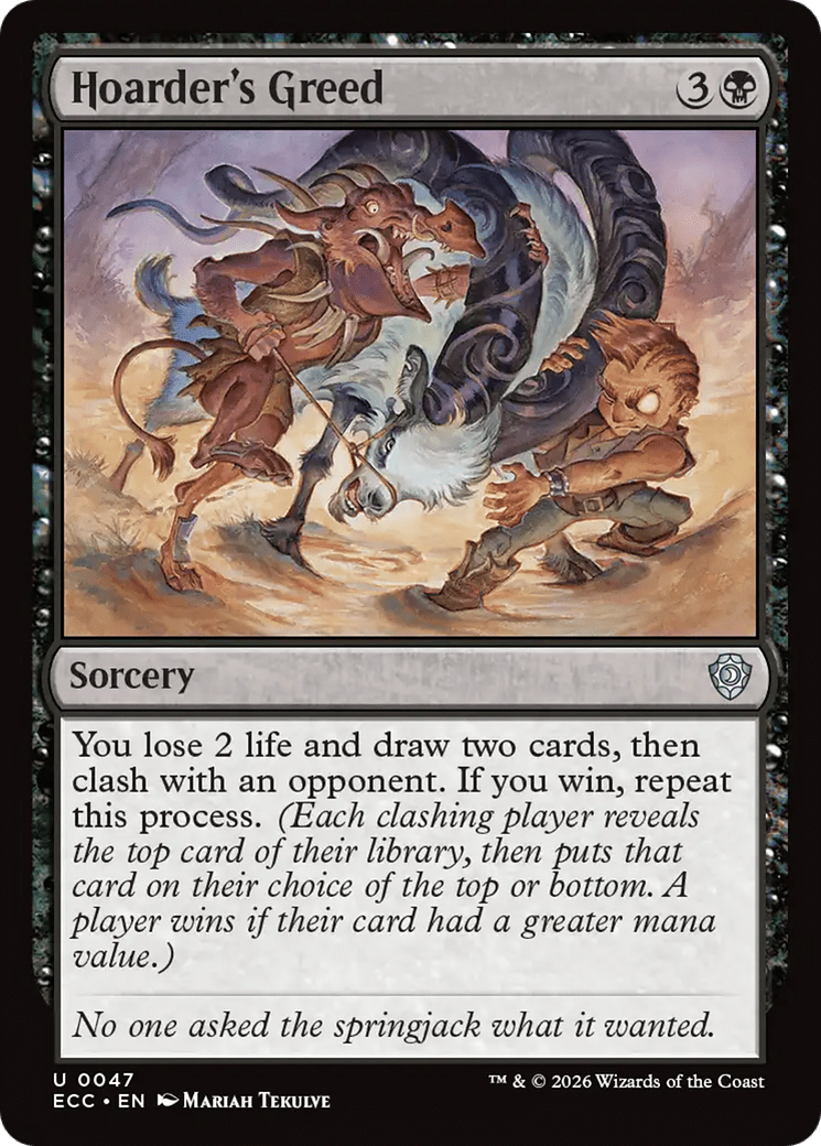 Hoarder's Greed [Lorwyn Eclipsed Commander] MTG Single Magic: The Gathering  | Multizone: Comics And Games