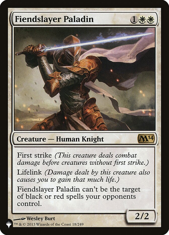 Fiendslayer Paladin [The List] MTG Single Magic: The Gathering  | Multizone: Comics And Games