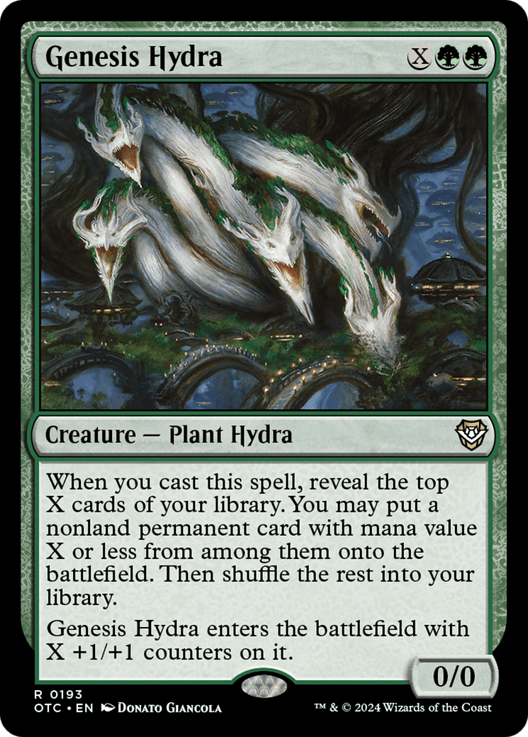 Genesis Hydra [Outlaws of Thunder Junction Commander] MTG Single Magic: The Gathering  | Multizone: Comics And Games