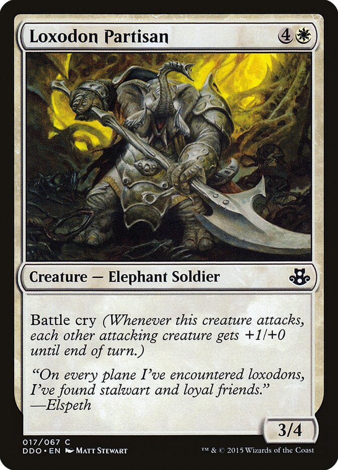 Loxodon Partisan [Duel Decks: Elspeth vs. Kiora] MTG Single Magic: The Gathering  | Multizone: Comics And Games