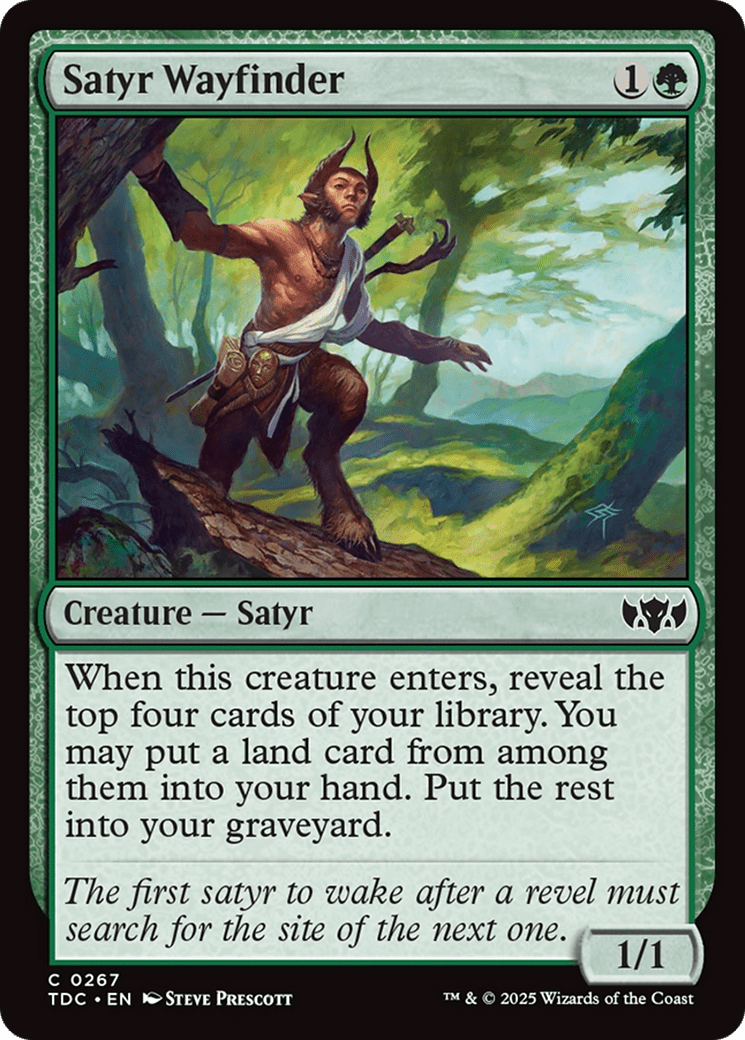 Satyr Wayfinder [Tarkir: Dragonstorm Commander] MTG Single Magic: The Gathering  | Multizone: Comics And Games