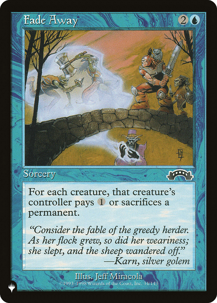 Fade Away [The List] MTG Single Magic: The Gathering  | Multizone: Comics And Games