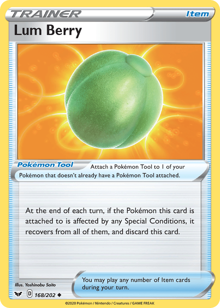Lum Berry (168/202) [Sword & Shield: Base Set] Pokemon Single Pokémon  | Multizone: Comics And Games