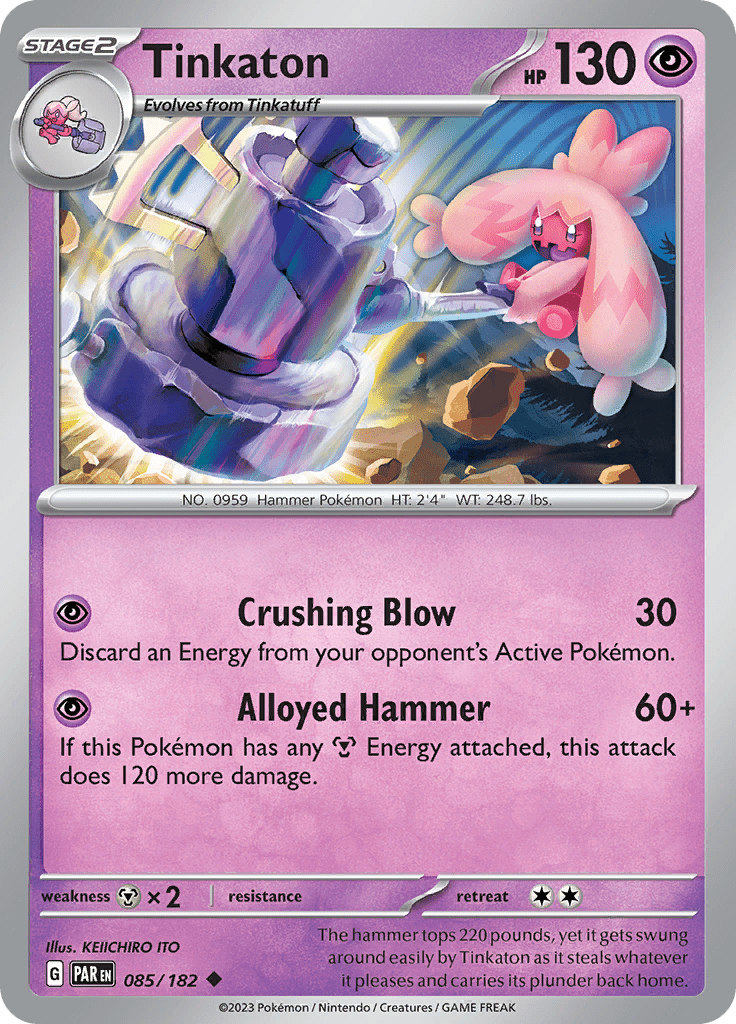 Tinkaton (085/182) [Scarlet & Violet: Paradox Rift] Pokemon Single Pokémon  | Multizone: Comics And Games