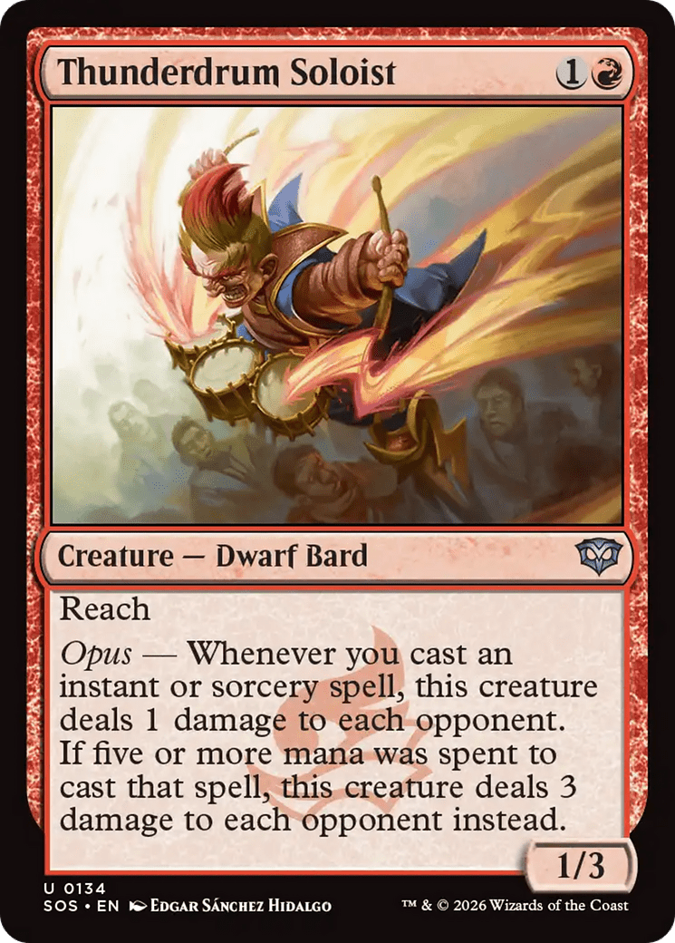 Thunderdrum Soloist [Secrets of Strixhaven] MTG Single Magic: The Gathering  | Multizone: Comics And Games