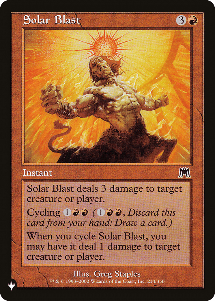 Solar Blast [The List] MTG Single Magic: The Gathering  | Multizone: Comics And Games