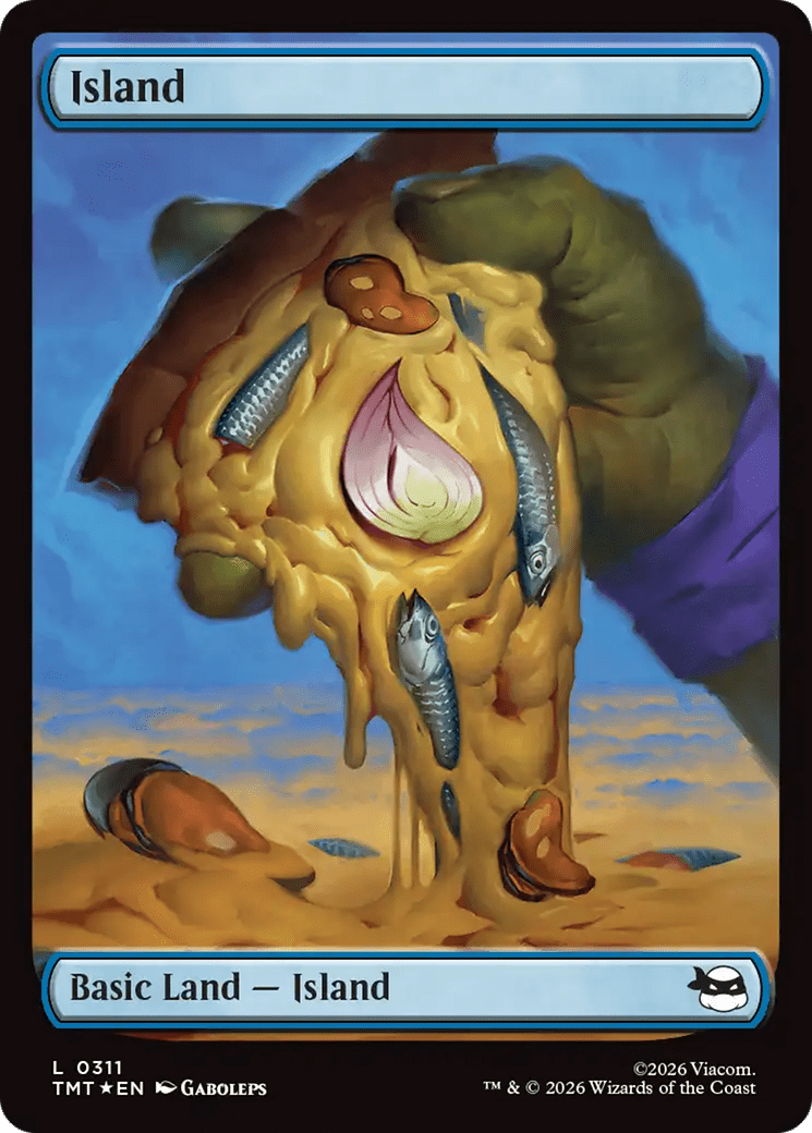 Island (0311) (Surge Foil) [Teenage Mutant Ninja Turtles] MTG Single Magic: The Gathering  | Multizone: Comics And Games