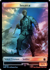 Soldier // Alien Insect Double-Sided Token (Surge Foil) [Doctor Who Tokens] MTG Single Magic: The Gathering  | Multizone: Comics And Games