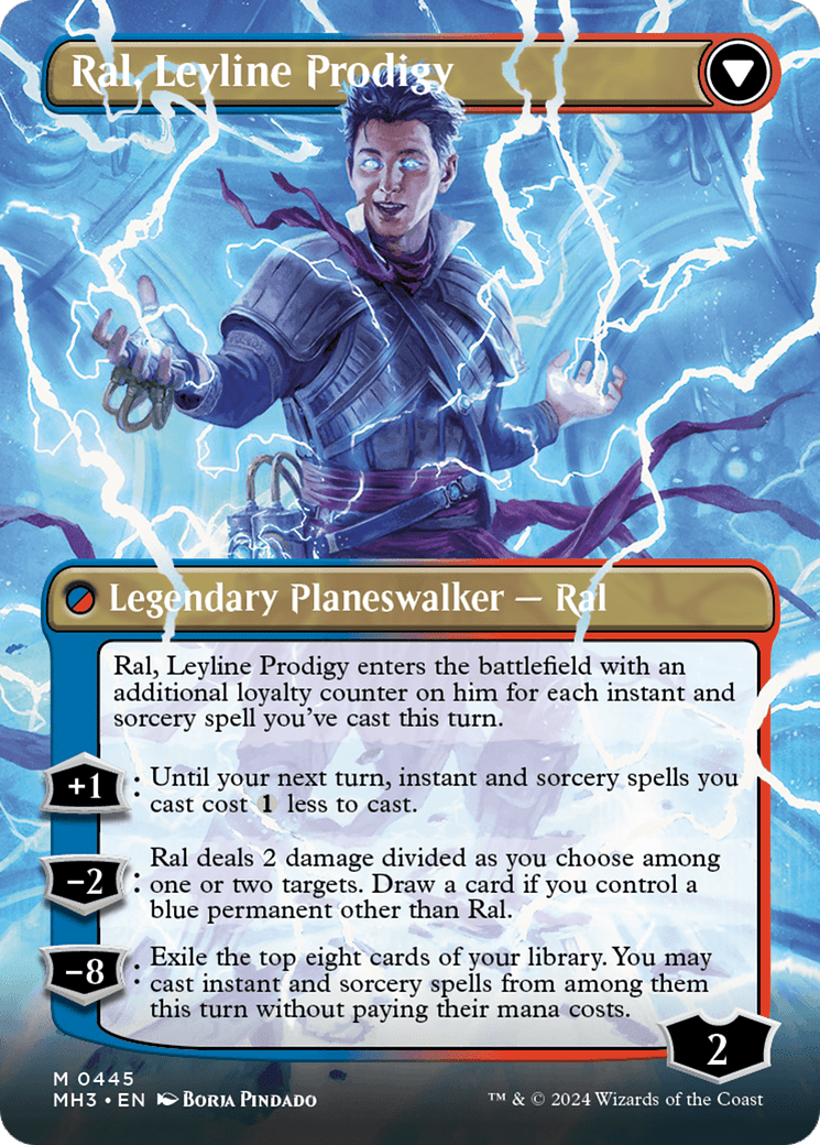 Ral, Monsoon Mage // Ral, Leyline Prodigy (Borderless) [Modern Horizons 3] MTG Single Magic: The Gathering  | Multizone: Comics And Games