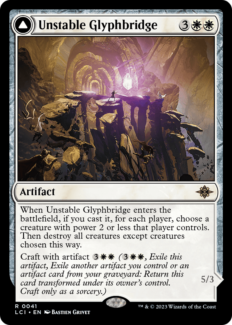 Unstable Glyphbridge // Sandswirl Wanderglyph [The Lost Caverns of Ixalan] MTG Single Magic: The Gathering  | Multizone: Comics And Games