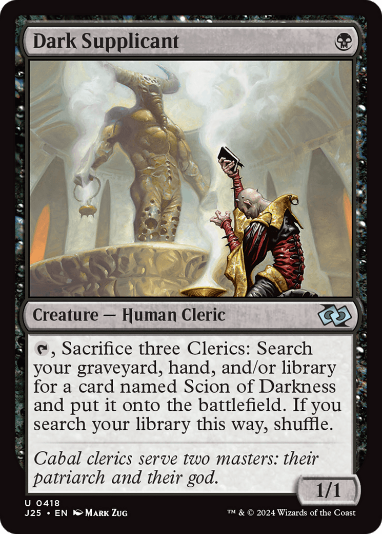 Dark Supplicant [Foundations Jumpstart] MTG Single Magic: The Gathering  | Multizone: Comics And Games