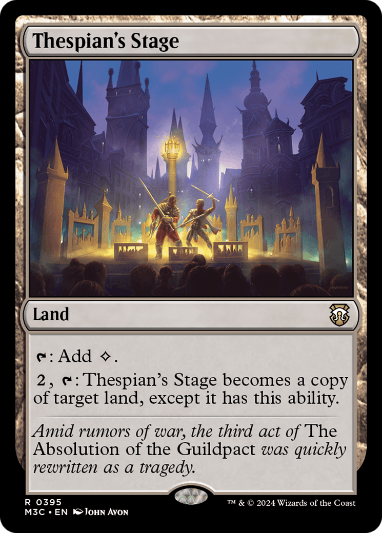 Thespian's Stage (Ripple Foil) [Modern Horizons 3 Commander] MTG Single Magic: The Gathering  | Multizone: Comics And Games
