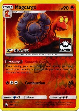 Magcargo (24/168) (League Promo 2nd Place) [Sun & Moon: Celestial Storm] Pokemon Single Pokémon  | Multizone: Comics And Games