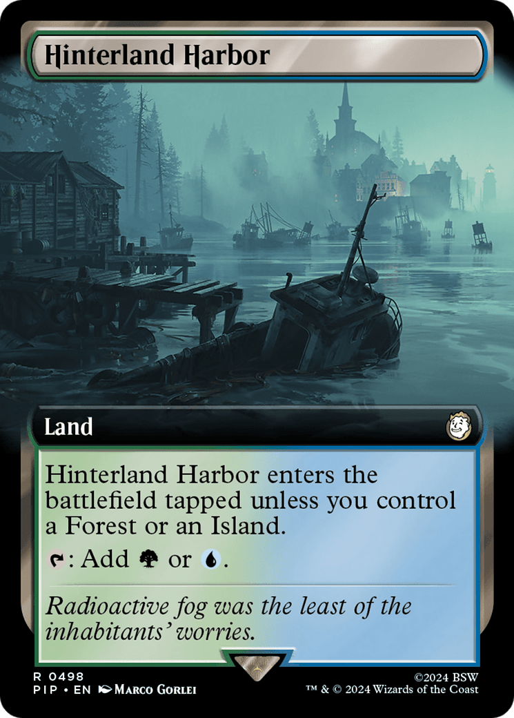 Hinterland Harbor (Extended Art) [Fallout] MTG Single Magic: The Gathering  | Multizone: Comics And Games