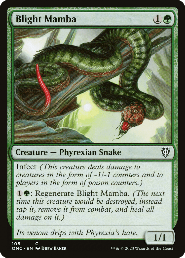 Blight Mamba [Phyrexia: All Will Be One Commander] MTG Single Magic: The Gathering  | Multizone: Comics And Games