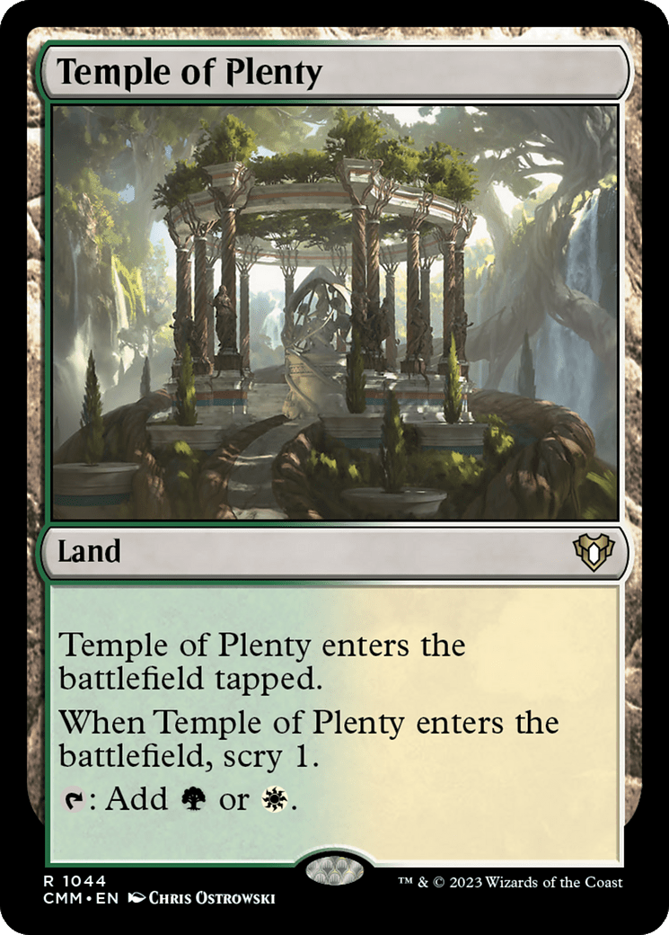 Temple of Plenty [Commander Masters] MTG Single Magic: The Gathering  | Multizone: Comics And Games
