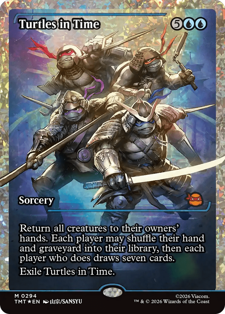 Turtles in Time (Showcase) (Fracture Foil) [Teenage Mutant Ninja Turtles] MTG Single Magic: The Gathering  | Multizone: Comics And Games