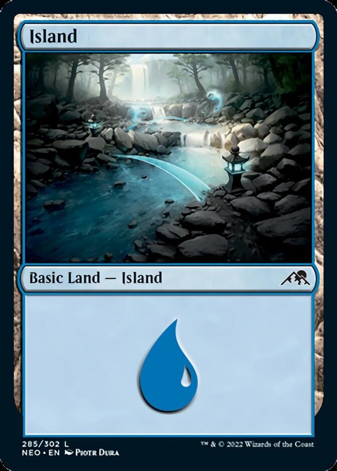 Island (285) [Kamigawa: Neon Dynasty] MTG Single Magic: The Gathering  | Multizone: Comics And Games