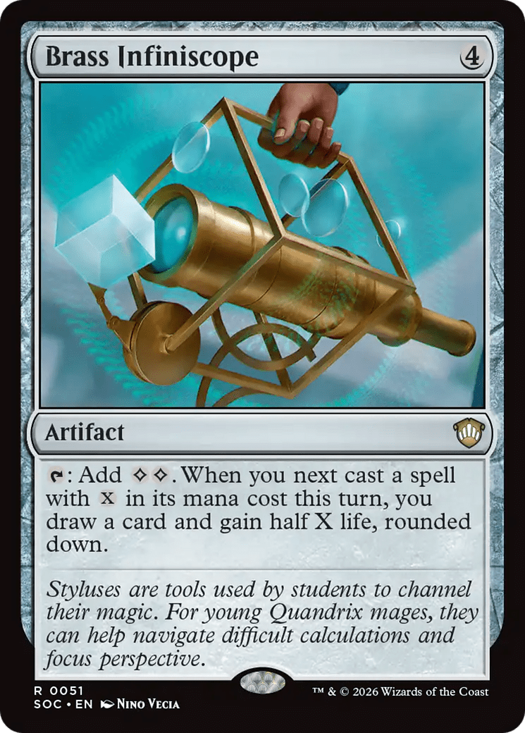 Brass Infiniscope [Secrets of Strixhaven Commander] MTG Single Magic: The Gathering  | Multizone: Comics And Games