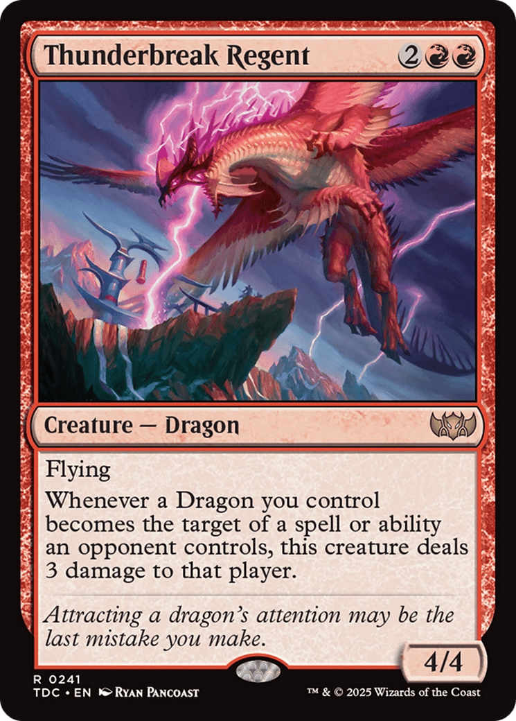 Thunderbreak Regent [Tarkir: Dragonstorm Commander] MTG Single Magic: The Gathering  | Multizone: Comics And Games