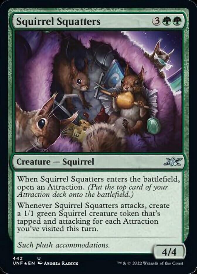 Squirrel Squatters (Galaxy Foil) [Unfinity] MTG Single Magic: The Gathering  | Multizone: Comics And Games