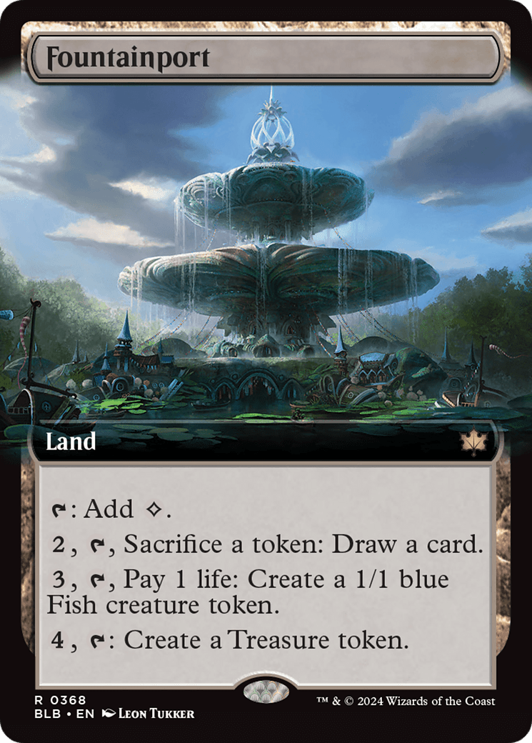 Fountainport (Extended Art) [Bloomburrow] MTG Single Magic: The Gathering  | Multizone: Comics And Games