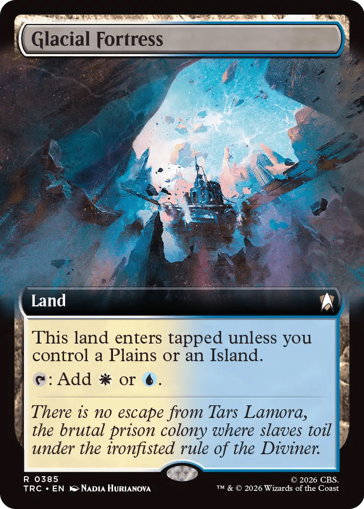 Glacial Fortress (Extended Art) [Star Trek Commander] MTG Single Magic: The Gathering  | Multizone: Comics And Games