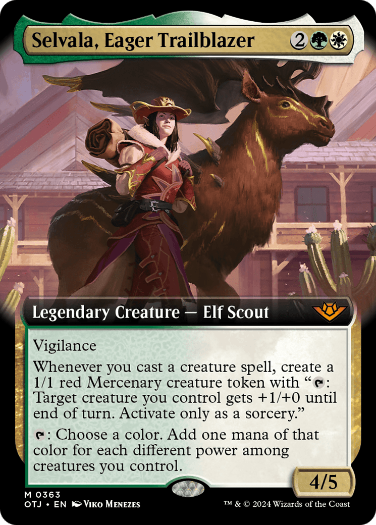 Selvala, Eager Trailblazer (Extended Art) [Outlaws of Thunder Junction] MTG Single Magic: The Gathering  | Multizone: Comics And Games