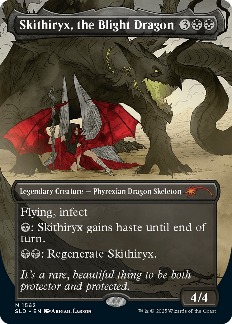 Skithiryx, the Blight Dragon (Rainbow Foil) [Secret Lair Drop Series] MTG Single Magic: The Gathering  | Multizone: Comics And Games