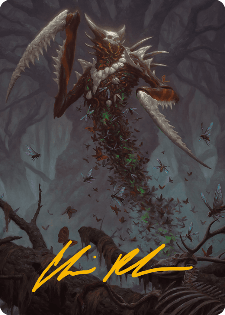 Grist, the Plague Swarm Art Card (Gold-Stamped Signature) [Modern Horizons 3 Art Series] MTG Single Magic: The Gathering  | Multizone: Comics And Games