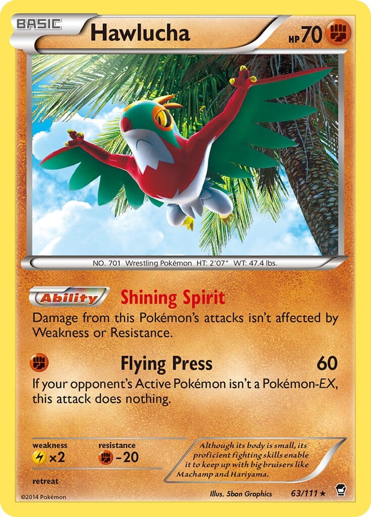 Hawlucha (63/111) (Cosmos Holo) (Blister Exclusive) [XY: Furious Fists] Pokemon Single Pokémon  | Multizone: Comics And Games
