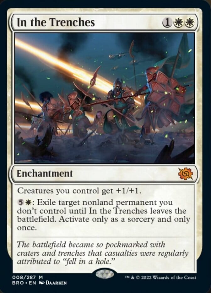 In the Trenches (Promo Pack) [The Brothers' War Promos] MTG Single Magic: The Gathering  | Multizone: Comics And Games